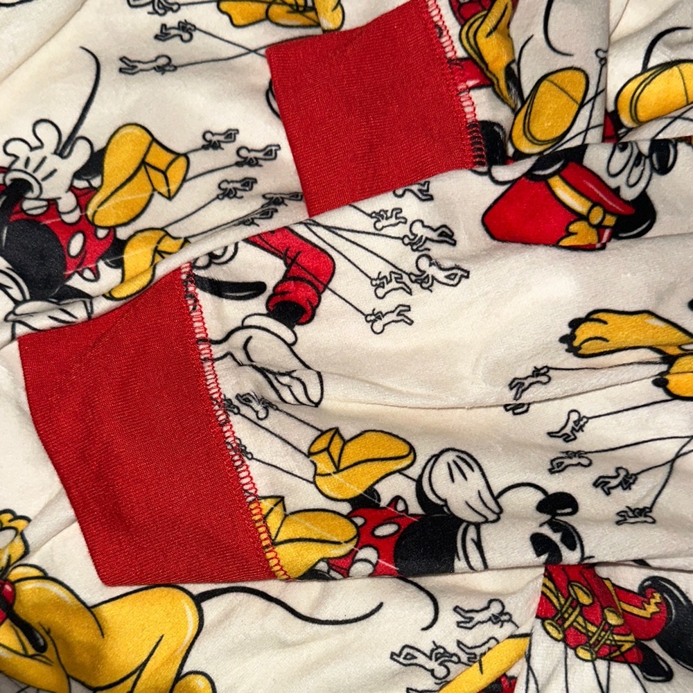 Disney Mickey Mouse Men's Float Crew Pajama Set - Red, Yellow, Black - Picture 3 of 6